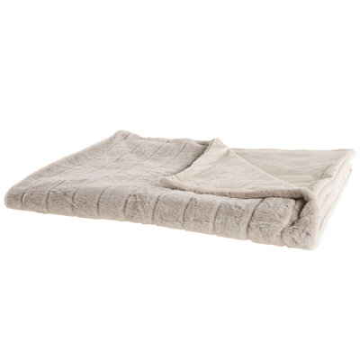 Beliani Blanket Labyar 180 X 220 Cm Beige from B&Q