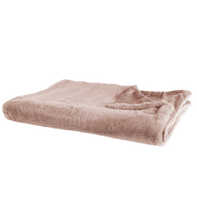 Beliani Blanket Chaab 200 X 220 Cm Pink from B&Q