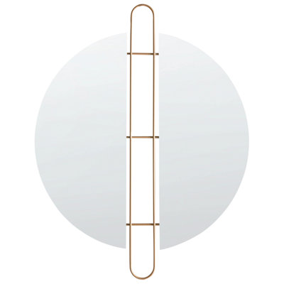 B&Q -  Wall Mirror Attin 52 Cm 65 Cm Gold