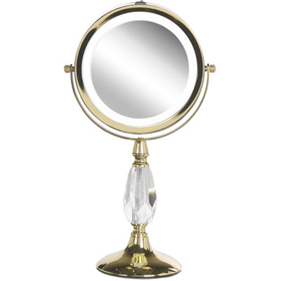Beliani Glam Makeup Mirror Led Maury Gold from B&Q