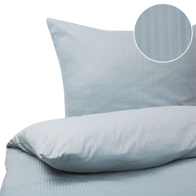 Beliani Duvet Cover Set Avondale Sateen Cotton 155 X 220 Cm Grey from B&Q