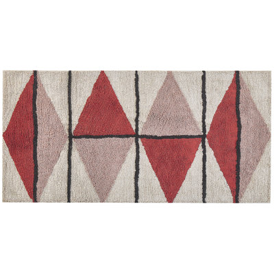 B&Q -  Rug Purnia Multicolour 80 X 150 Cm Cotton