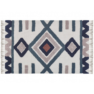 B&Q -  Rug Kozlu Multicolour 160 X 230 Cm Cotton