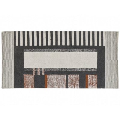 B&Q -  Rug Kakinada Multicolour 80 X 150 Cm Cotton