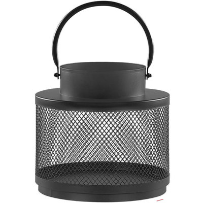 Beliani Lantern Yamdena Metal 24 Cm Black from B&Q