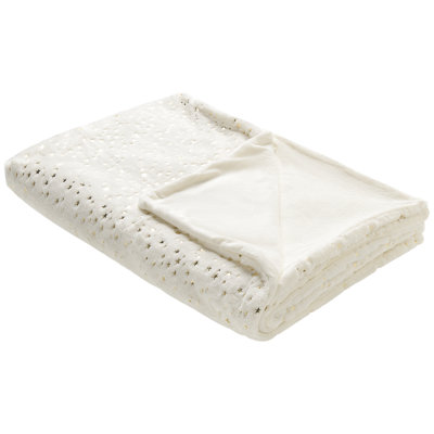 Beliani Blanket Alazeya 150 X 200 Cm Off-White from B&Q
