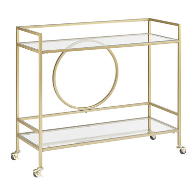 B&Q -  Kitchen Trolley Kerry Metal Gold
