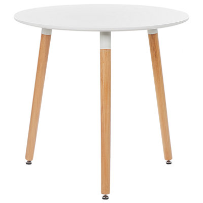 Beliani Dining Table Boma White 80 Cm 80 Cm from B&Q