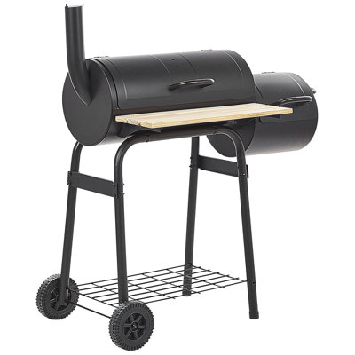 B&Q -  Charcoal Bbq Grill Satah With Smoker Metal Black