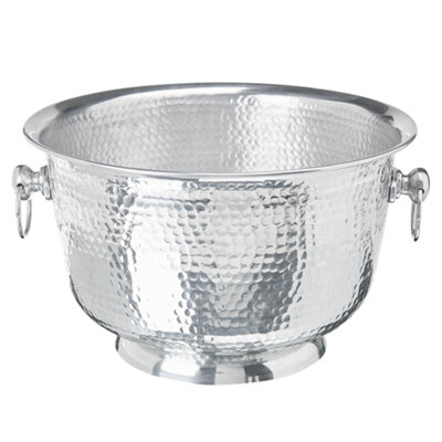 B&Q -  Decorative Bowl Pompeii Metal Silver
