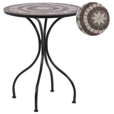 Beliani Bistro Table Cariati 60 Cm 60 Cm Black from B&Q