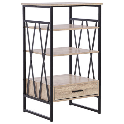 B&Q -  3 Tier Shelving Unit Keene 101 Cm Light Brown