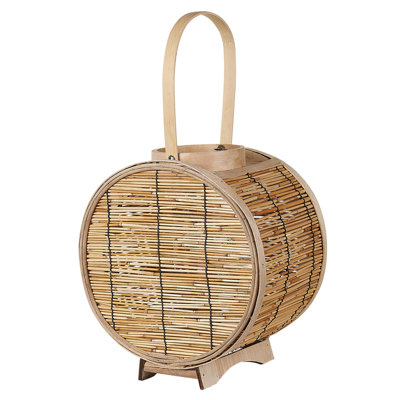 B&Q -  Lantern Bistal Rattan 30 Cm Natural