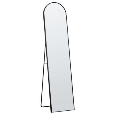 B&Q -  Standing Mirror Bagnolet 150 Cm Metal Black