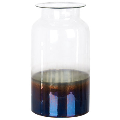 Beliani Flower Vase Bhature Glass 27 Cm Multicolour from B&Q