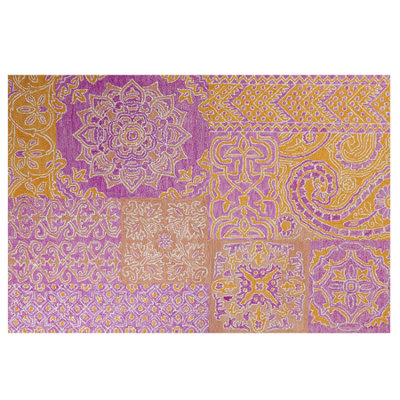 B&Q -  Rug Avanos Pink 140 X 200 Cm Wool
