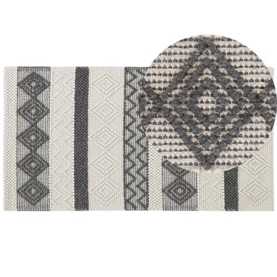 B&Q -  Rug Davutlar Light Beige 80 X 150 Cm Wool