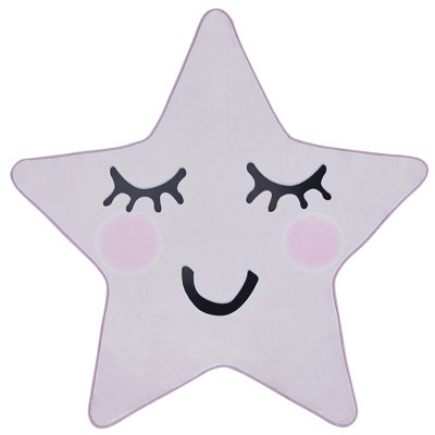 B&Q -  Kids Rug Sirius Pastel Pink 120 X 120 Cm