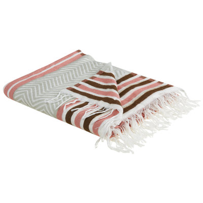 Beliani Blanket Magar Fabric 130 X 170 Cm Beige from B&Q