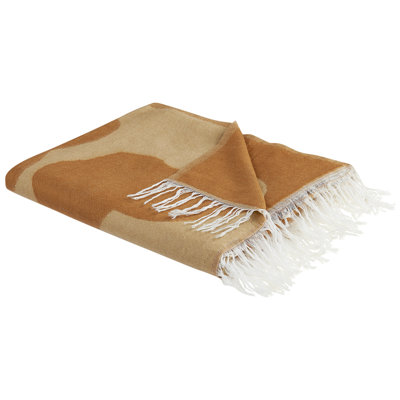 Beliani Blanket Bangre 130 X 170 Cm Orange from B&Q