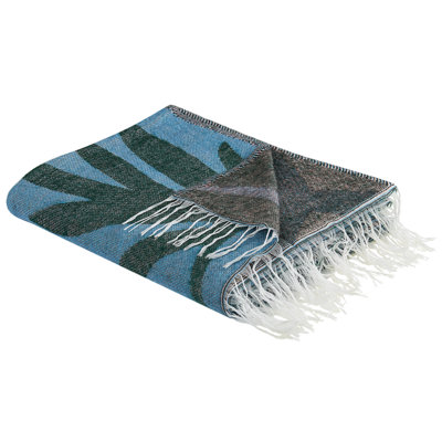 Beliani Blanket Limgha 130 X 170 Cm Blue from B&Q