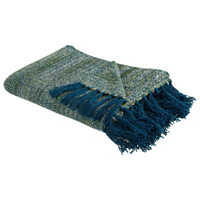 Beliani Blanket Paire Fabric 130 X 170 Cm Teal from B&Q