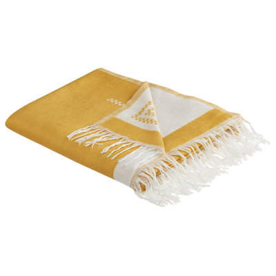 Beliani Blanket Jalkini 130 X 170 Cm Yellow from B&Q