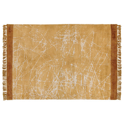 B&Q -  Rug Hanli Orange 160 X 230 Cm Viscose