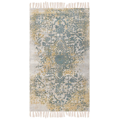 B&Q -  Rug Boyali Dark Green 80 X 150 Cm Viscose