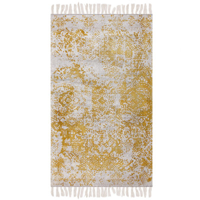 B&Q -  Rug Boyali Mustard 80 X 150 Cm Viscose