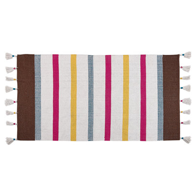 B&Q -  Rug Hisarli Multicolour 80 X 150 Cm Cotton