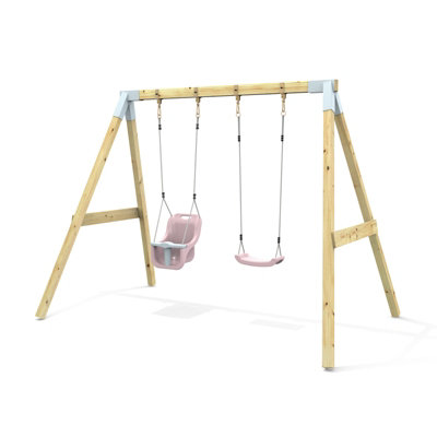 Rebo Premium Double SwingStandard And Baby Dusky Pink from B&Q
