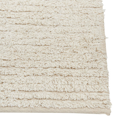 B&Q -  Rug Tezpur Beige 140 X 200 Cm Cotton