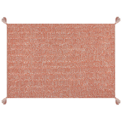 B&Q -  Rug Mugla Orange 160 X 230 Cm Cotton