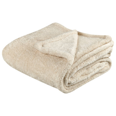 Beliani Blanket Namdu 125 X 150 Cm Light Beige from B&Q