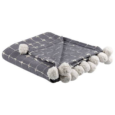 Beliani Blanket Yasam Cotton 125 X 150 Cm Sand Beige from B&Q