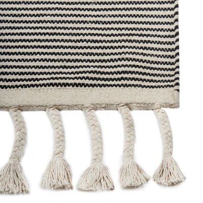 Beliani Beige Rug Dokuz 160 X 230 Cm Cotton