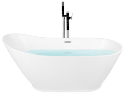 Beliani Freestanding Bathtub Londrina 1700 X 750 mm White from B&Q