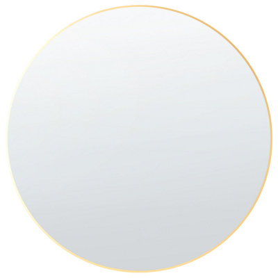 B&Q -  Wall Mirror Annemasse 80 Cm 80 Cm Metal Gold
