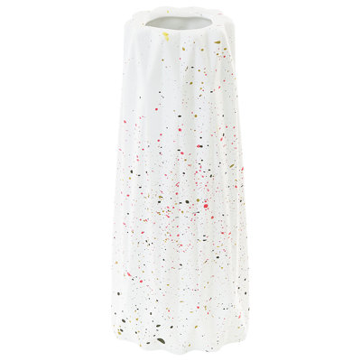 B&Q -  Flower Vase Amaliada Stoneware 24 Cm White