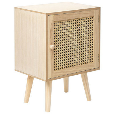 B&Q -  Bedside Table Almo Light Paulownia