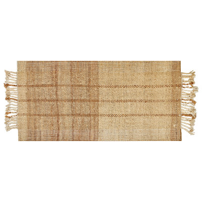 B&Q -  Rug Karkin Beige 80 X 150 Cm Jute