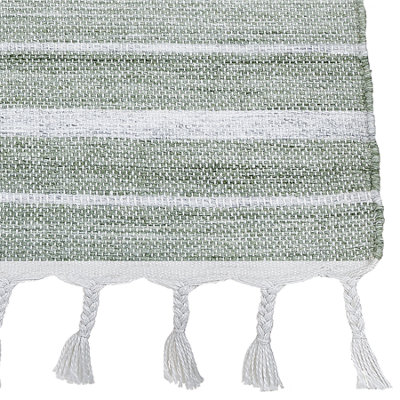 B&Q -  Rug Bademli Dark Green 160 X 230 Cm