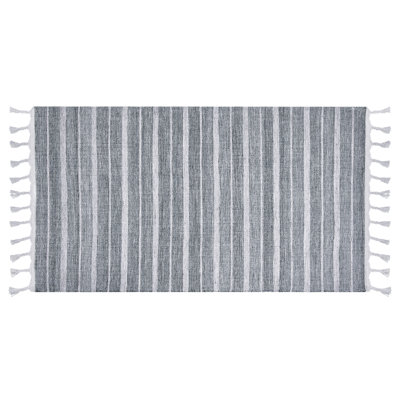 B&Q -  Rug Bademli Light Grey 80 X 150 Cm