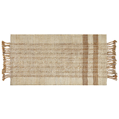 B&Q -  Rug Ortaoba Beige 80 X 150 Cm Jute