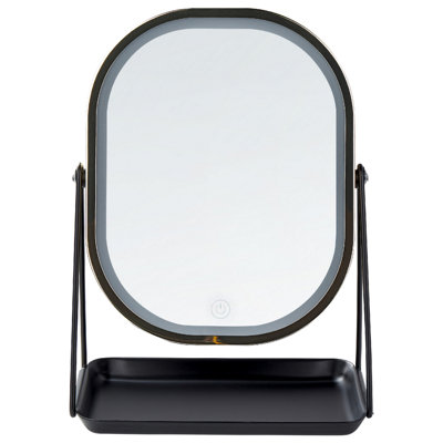 Beliani Makeup Mirror Led Dordogne Gold from B&Q