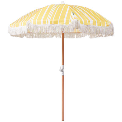 Beliani Patio Parasol 150 Cm Mondello Yellow from B&Q