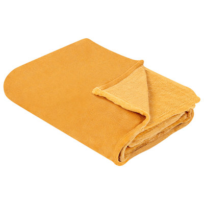 Beliani Blanket Bayburt 200 X 220 Cm Orange from B&Q