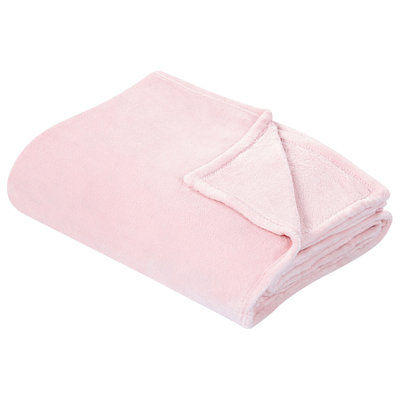 Beliani Blanket Bayburt 150 X 200 Cm Pink from B&Q