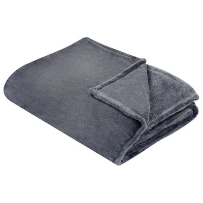 Beliani Blanket Bayburt 150 X 200 Cm Grey from B&Q